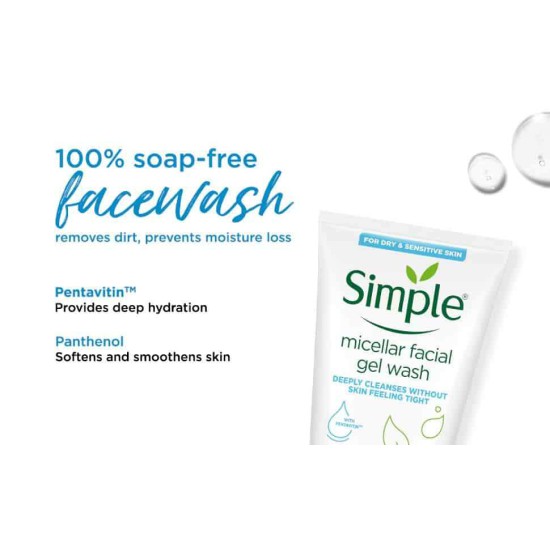 Simple Water Boost Micellar Gel Face Wash